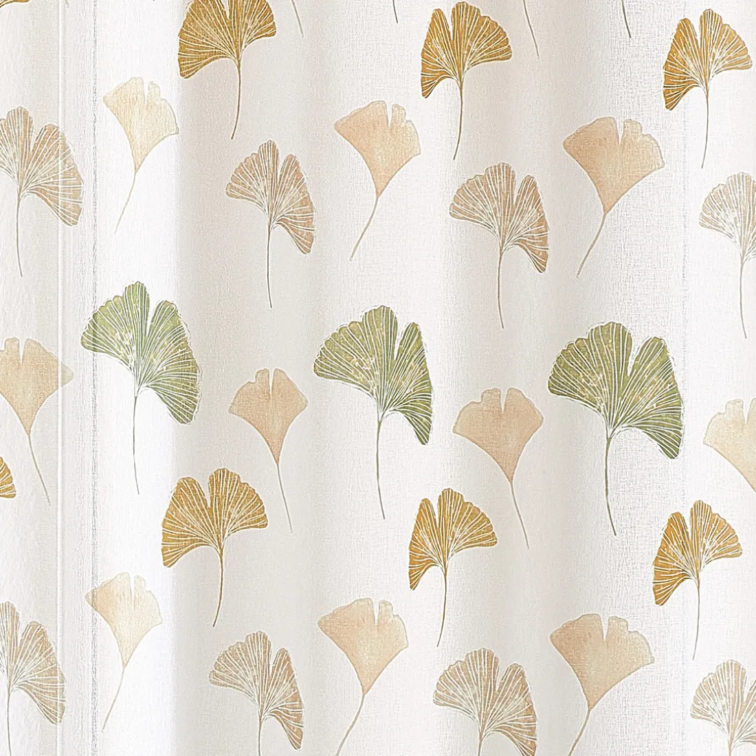 Px voilage etamine imprime 140x240 BILOBA - kaki