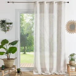 Px voilage uni 140x260 IBIZA - lin