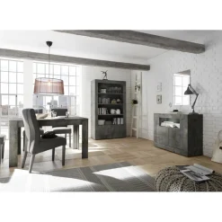 Rallonge 48cm pour table extensible URBINO oxyde