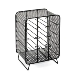 Range-Bouteilles Métal Noir