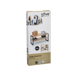 Range-chaussures x6 empilable bambou