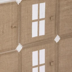 Rangement château beige en jute