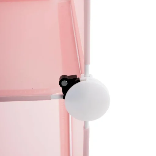 Rangement colonne rose