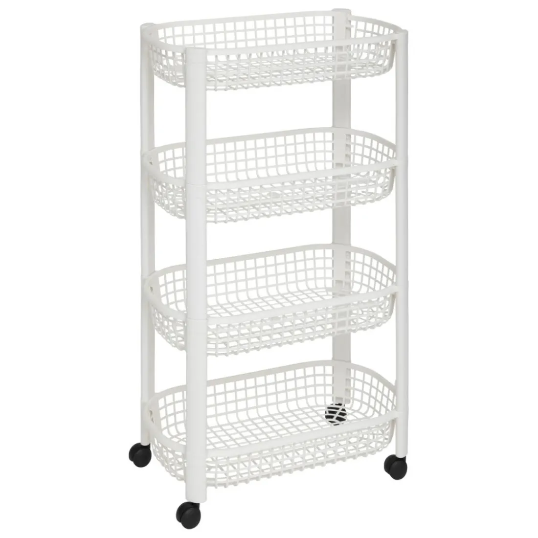 Resserre paniers 4 niveaux blanc