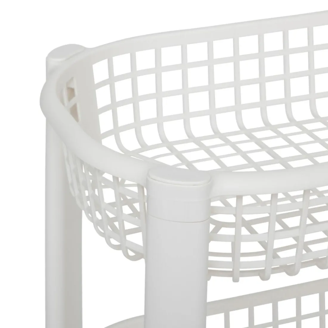 Resserre paniers 4 niveaux blanc