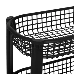Resserre paniers 4 niveaux noir