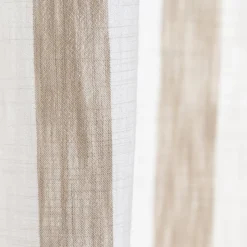 Rideau ameublement coton flamme 140x260 - beige