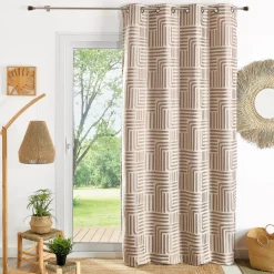 Rideau ameublement jacquard 140x260 HALI - lin