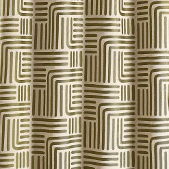 Rideau ameublement jacquard 140x260 HALI - kaki