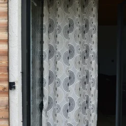 Rideau ameublement jacquard 140x260 OYA - noir