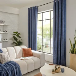 Rideau Arum 140x260cm - bleu encre