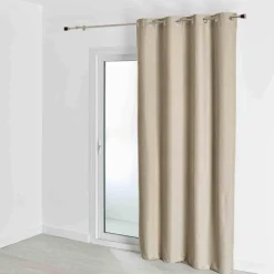 Rideau d'Ameublement Occultant Taupe 140X260 cm NOCTURNE
