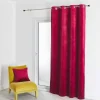Rideau d'Ameublement Uni Bordeaux 135X260 cm VELOURS