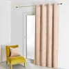 Rideau d'Ameublement Uni Ivoire 135X260 cm VELOURS