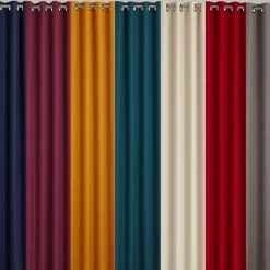 Rideau occultant thermique aspect natté Becquet - Rouge