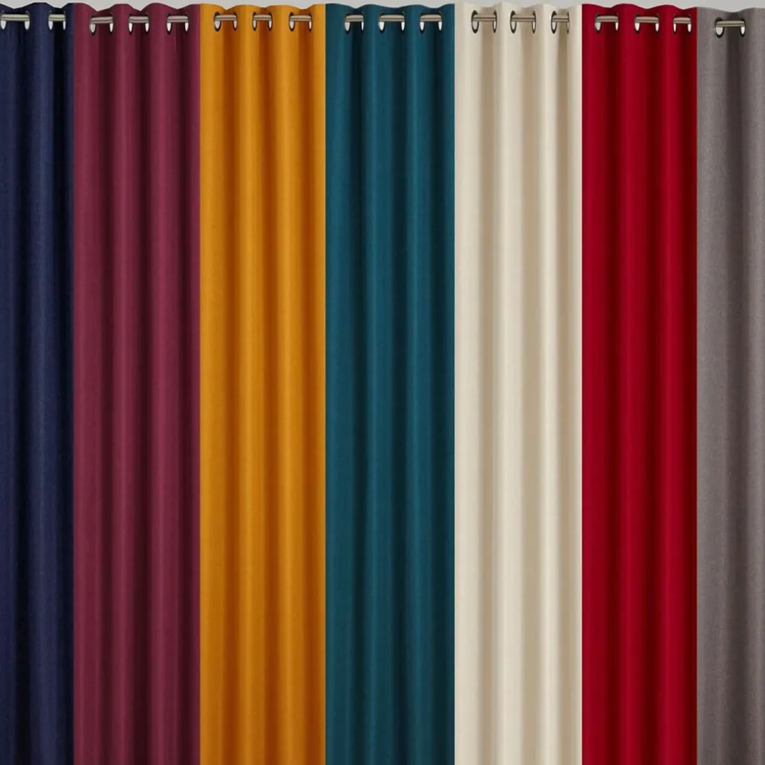 Rideau occultant thermique aspect natté - rose pivoine