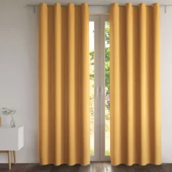 Rideau occultant thermique aspect natté - Miel