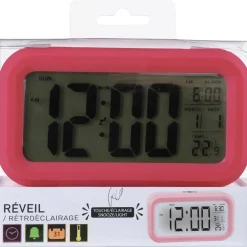 Réveil touch digital gris