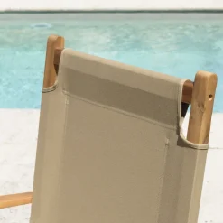 SALON DE JARDIN EN BOIS ACACIA 2 pers - 2 fauteuils et 1 table basse 63,5 x 36 cm