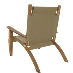 SALON DE JARDIN EN BOIS ACACIA 2 pers - 2 fauteuils et 1 table basse 63,5 x 36 cm