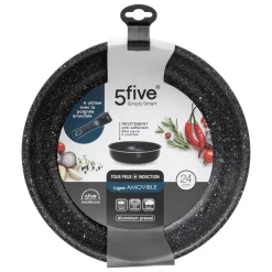 Sauteuse aluminium pressé amovible 24 cm