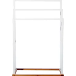 Sèche Serviette en Bambou Blanc