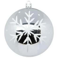 Set 6 boules Argent et blanc