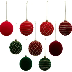 Set 9 boules Décoration sapin