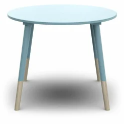 Set 1 Table et 2 chaises FIRMIANA bleu orage et pin naturel