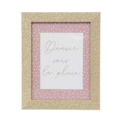 Set de 3 cadres photo pailletés