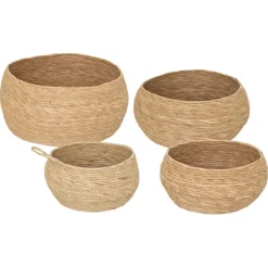 Set de 4 paniersen jonc de mer