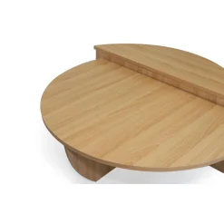 Set de 2 tables basses design Glowik Chène clair