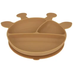 Set repas silicone girafe ocre