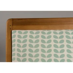 Sofa en teck et coton imprimé pétales Scandi - imprimé