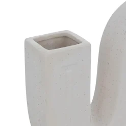 Soliflore blanc en céramique