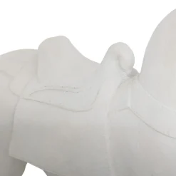 Statue cheval Little cottage Résine Blanc