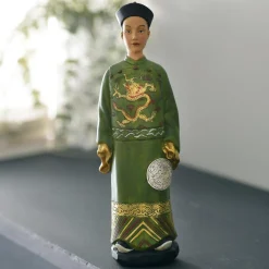 Statuette vietnamienne homme DONG vert