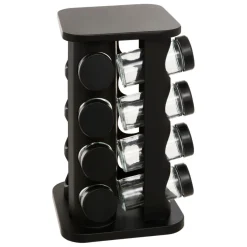 Support à épices 16 emplacements noir