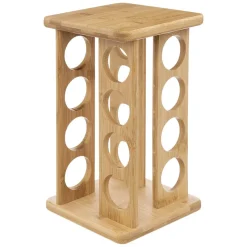 Support rotatif 16 pots à épices bambou