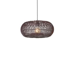 Suspension Arizona Rotin abat-jour bordeaux