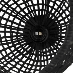 Suspension 'BENDITO' en rotin noir