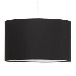 Suspension 'BUNGEE' ronde avec abat-jour noir