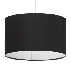 Suspension 'BUNGEE' ronde avec abat-jour noir