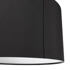 Suspension 'BUNGEE' ronde avec abat-jour noir