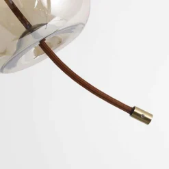 Suspension LED ODALIA Verre Transparent fumé