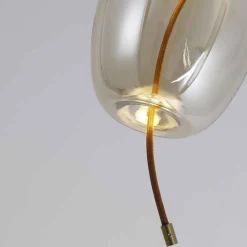 Suspension LED ODALIA Verre Transparent fumé