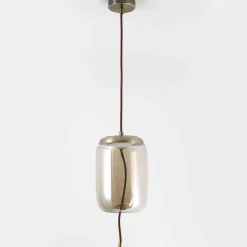 Suspension LED ODALYS Verre Transparent Fumé