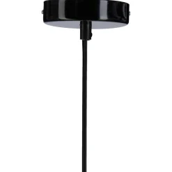 Suspension métal filaire noir et marron