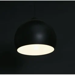 Suspension Sphère en Métal Noir TEMPT