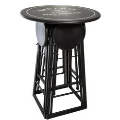 Table 4 Chaises Extérieur D. 77,5 Cm